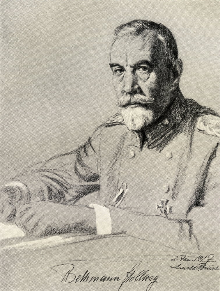 Posterazzi Theobald Von Bethman Hollweg 1856-1921 German Politician Canvas Art - Ken Welsh Design Pics (26 x 34)