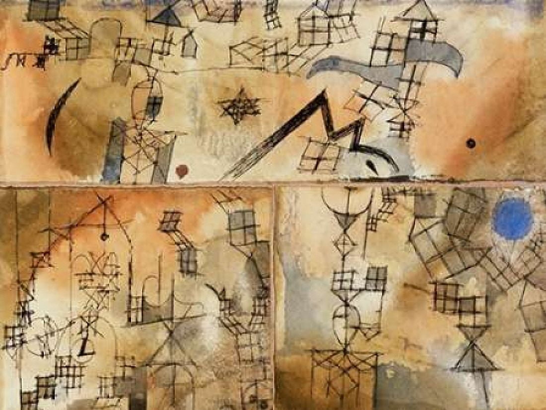 Posterazzi Three-Part Composition Canvas Art - Paul Klee (22 x 28)