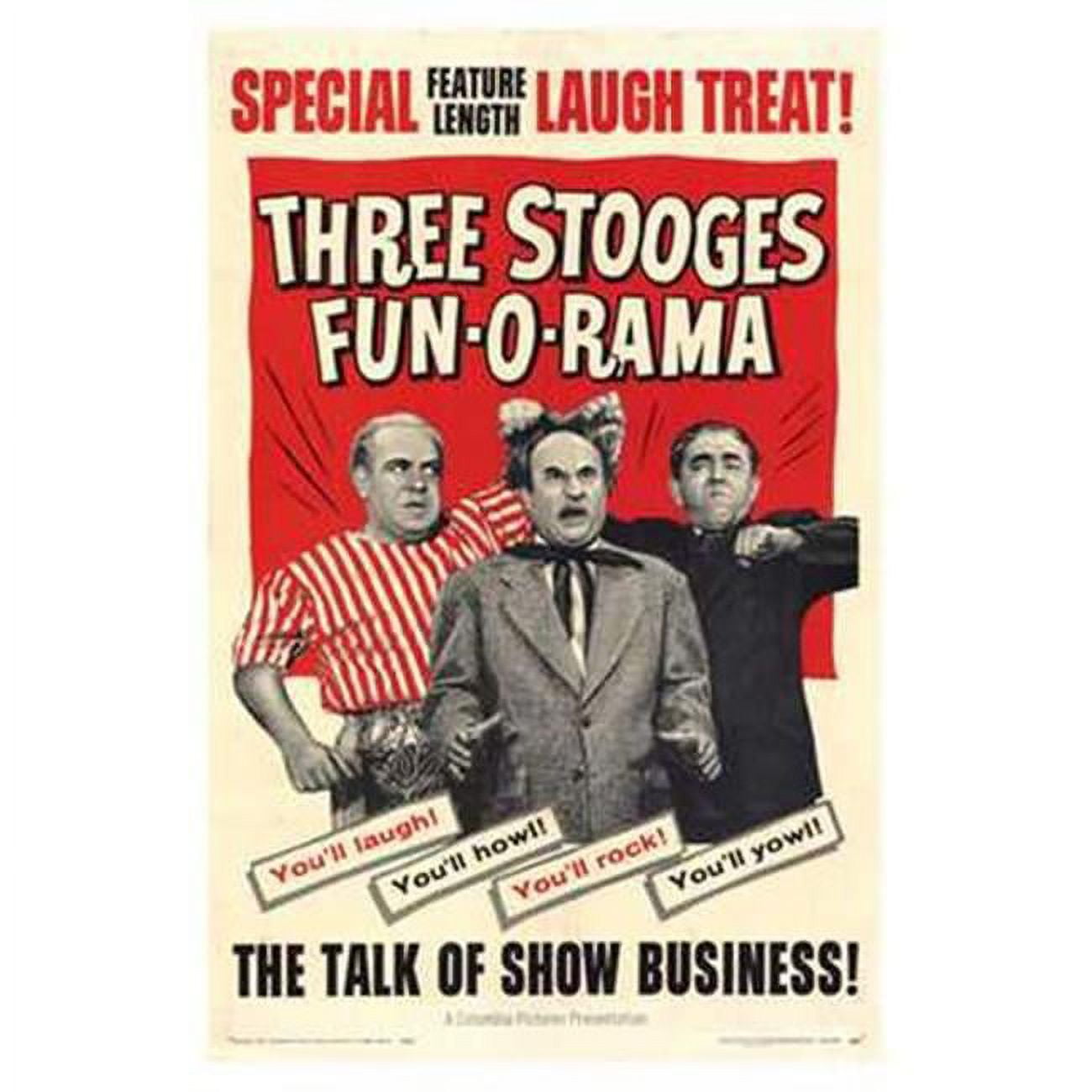 Posterazzi Three Stooges Fun-O-Rama Movie Poster - 11 x 17 in ...