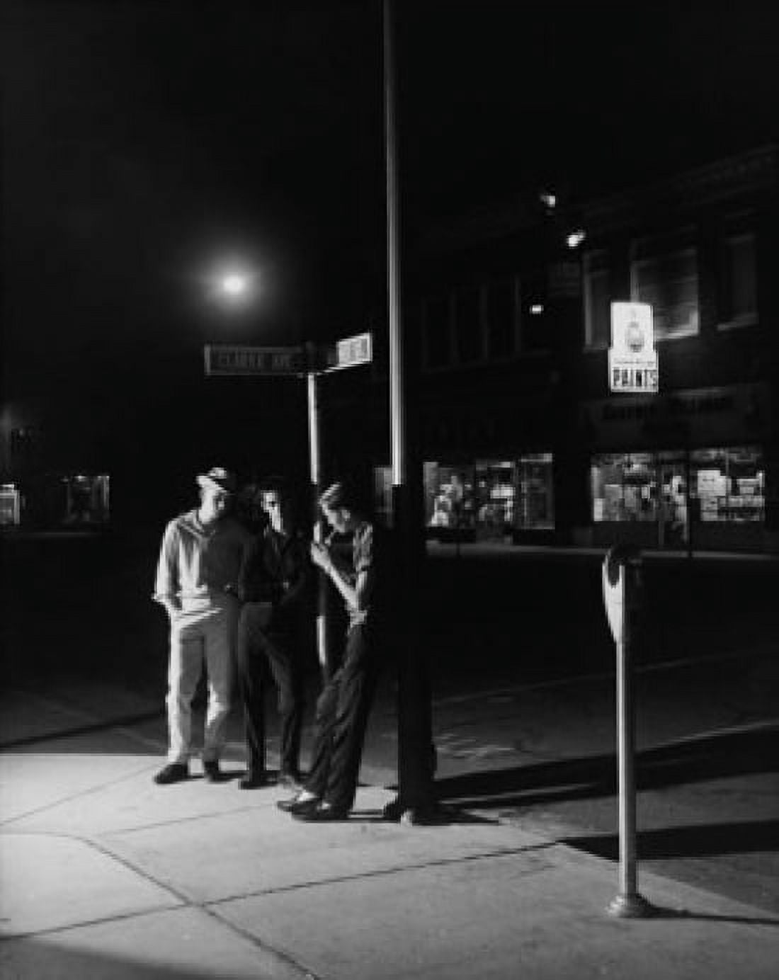 Posterazzi Three teenage boys standing on the sidewalk Canvas Art -  (24 x 36)