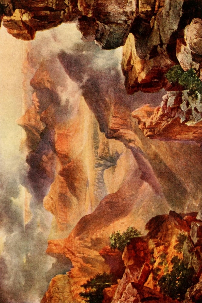 Posterazzi Three wonderlands of the American West 1912 Glympse of the Grand Canyon Canvas Art - Thomas Moran (24 x 36)