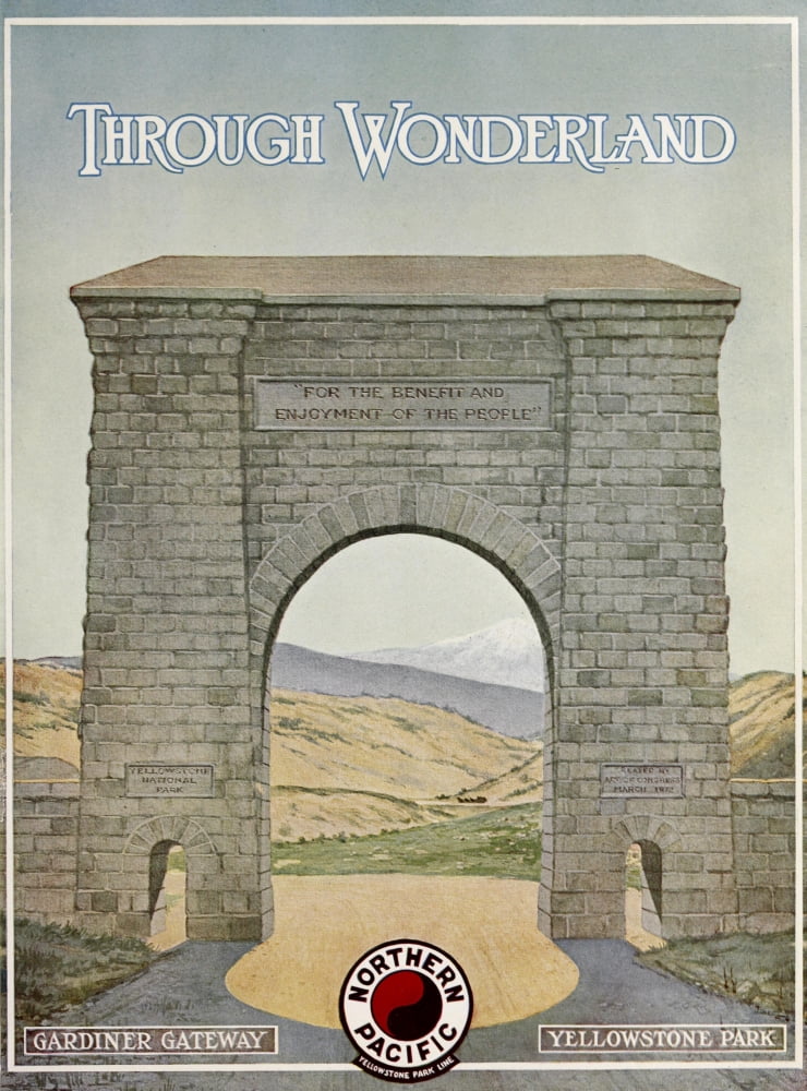 Posterazzi Through Wonderland 1910 Yellowstone National Park Canvas Art - Unknown (24 x 36)