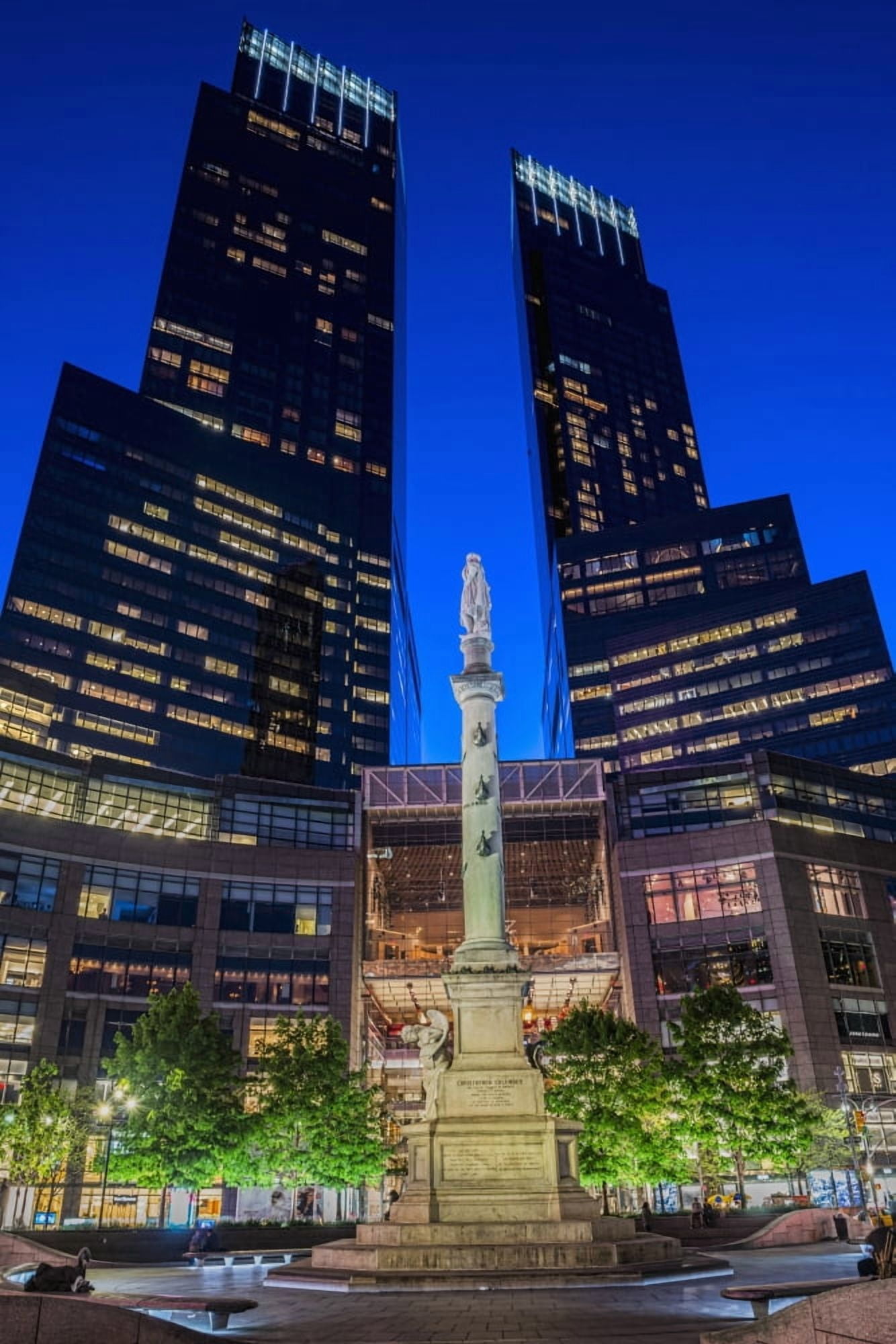 Posterazzi Time Warner Center New York City New York United States of America Canvas Art - F M Kearney Design Pics (24 x 38)