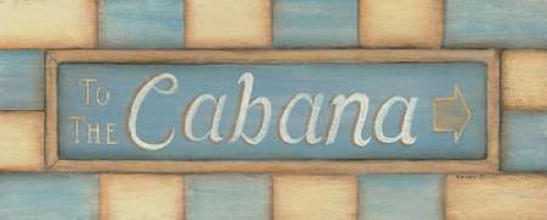 Posterazzi To the Cabana Canvas Art - Kim Lewis (24 x 48)