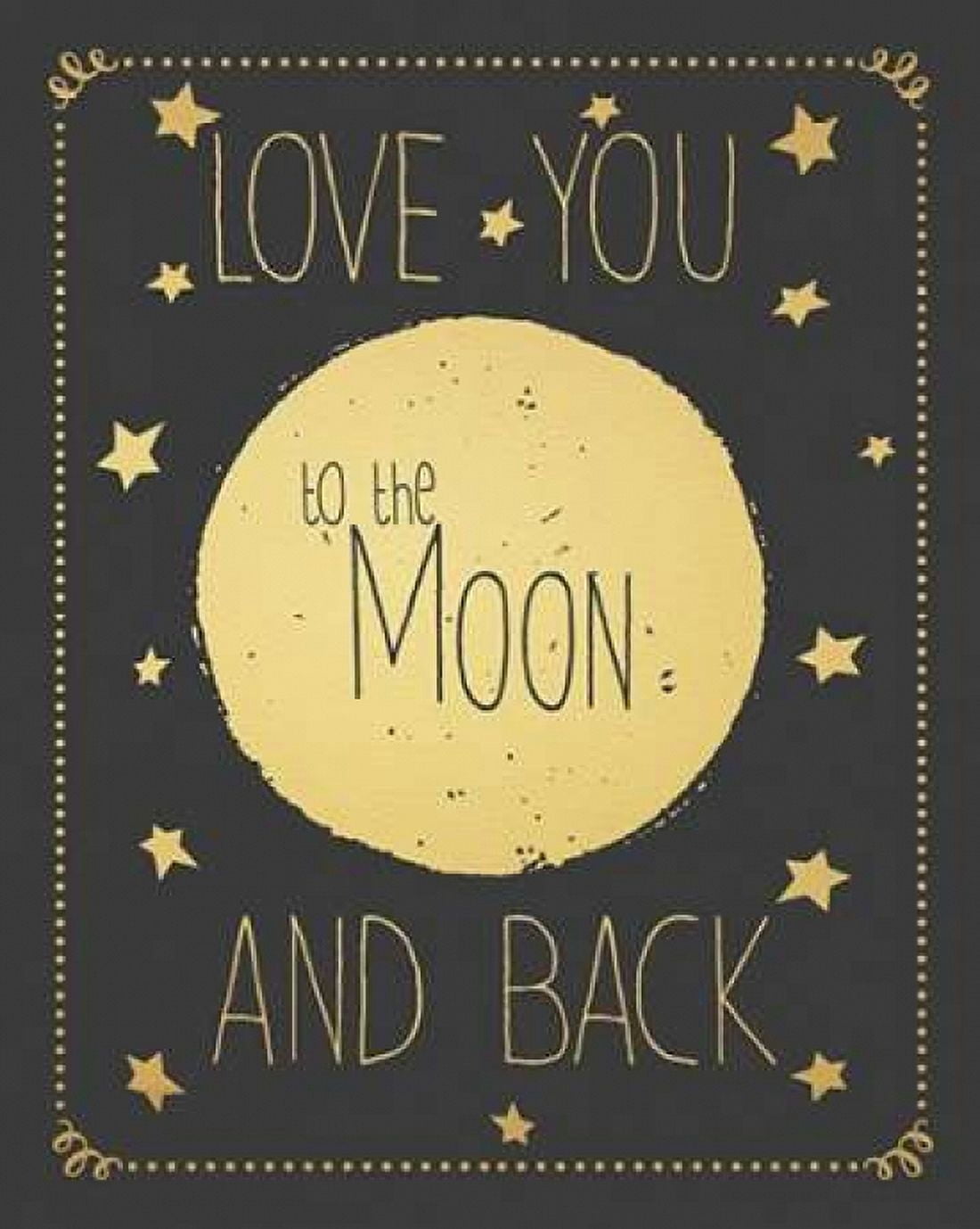 Posterazzi To the Moon - Grey Canvas Art - Jo Moulton (24 x 30)
