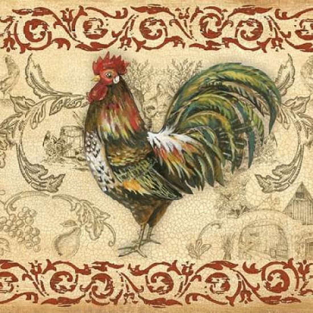 Posterazzi Toile Rooster IV Canvas Art - Gregory Gorham (24 x 24)