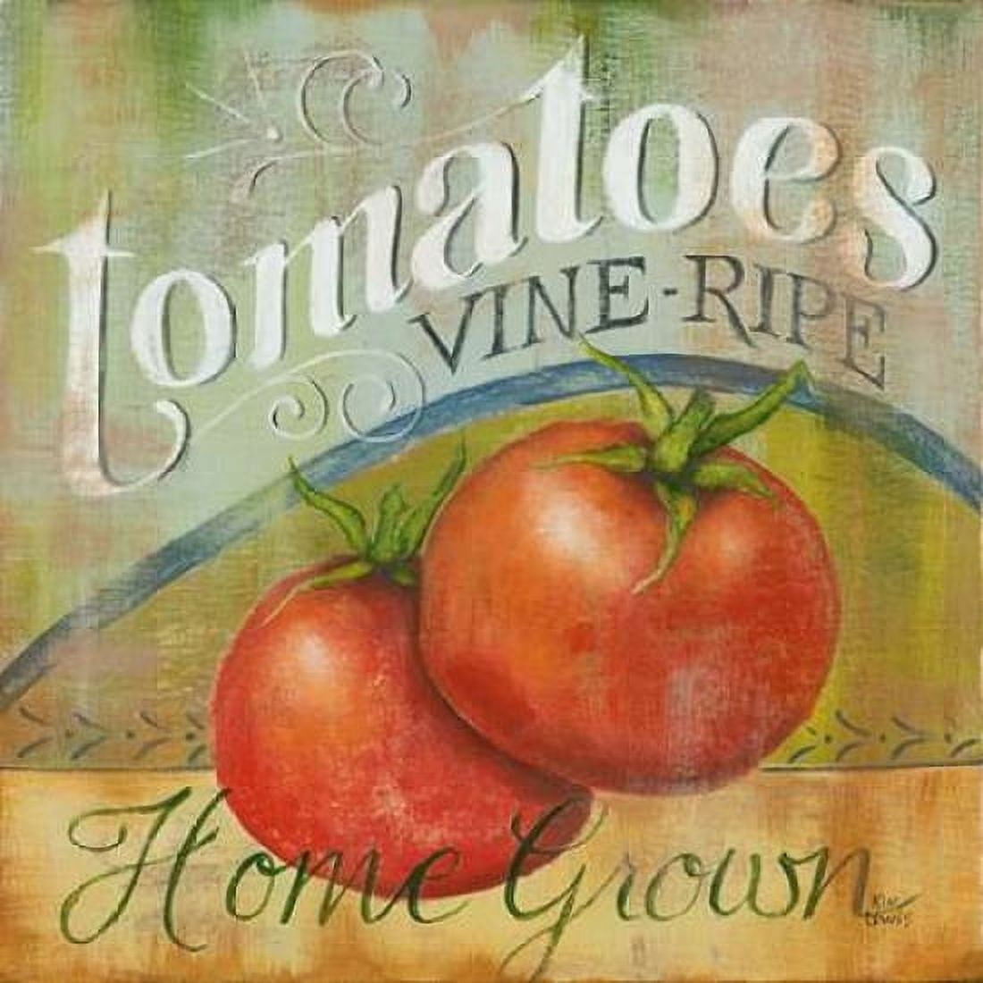 Posterazzi Tomatoes Vine Ripe Canvas Art - Kim Lewis (24 x 24)