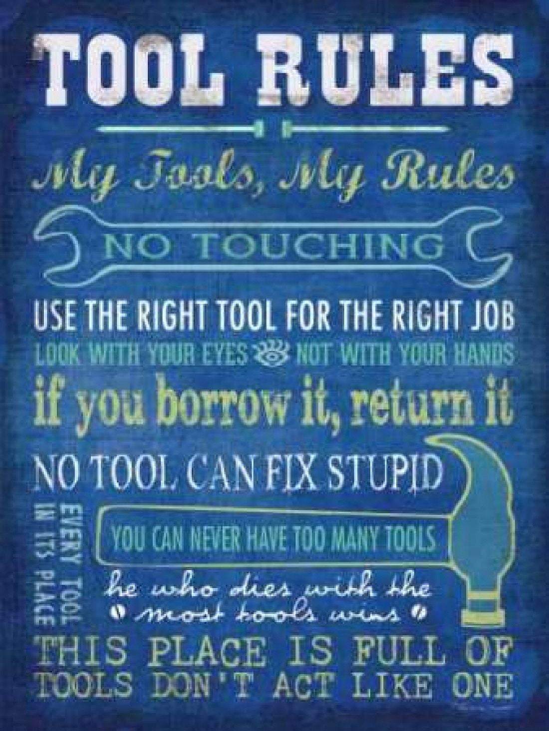 Posterazzi Tool Rules Canvas Art - Stephanie Marrott (18 x 24)