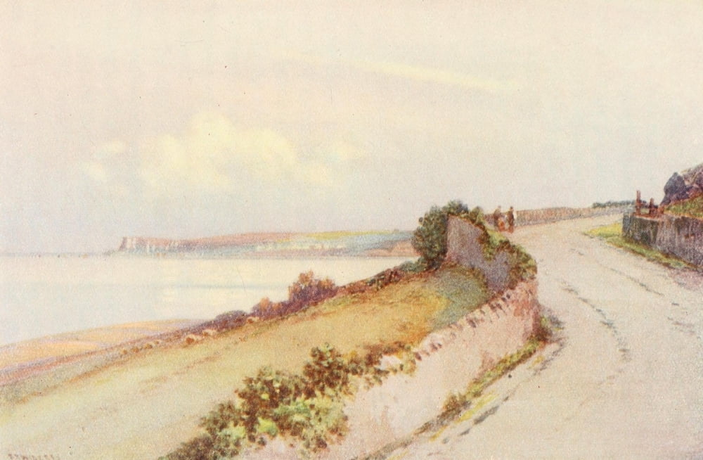 Posterazzi Torquay 1920 Berry Head Canvas Art - Frederick J Widgery (24 x 36)