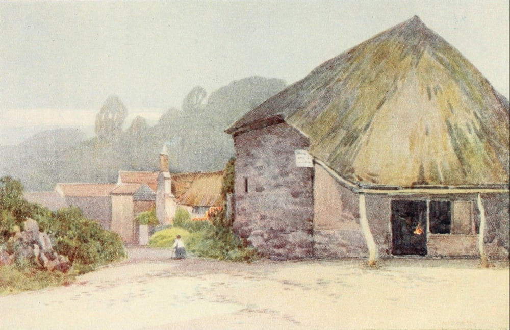 Posterazzi Torquay 1920 Cockington Village Canvas Art - Frederick J Widgery (24 x 36)