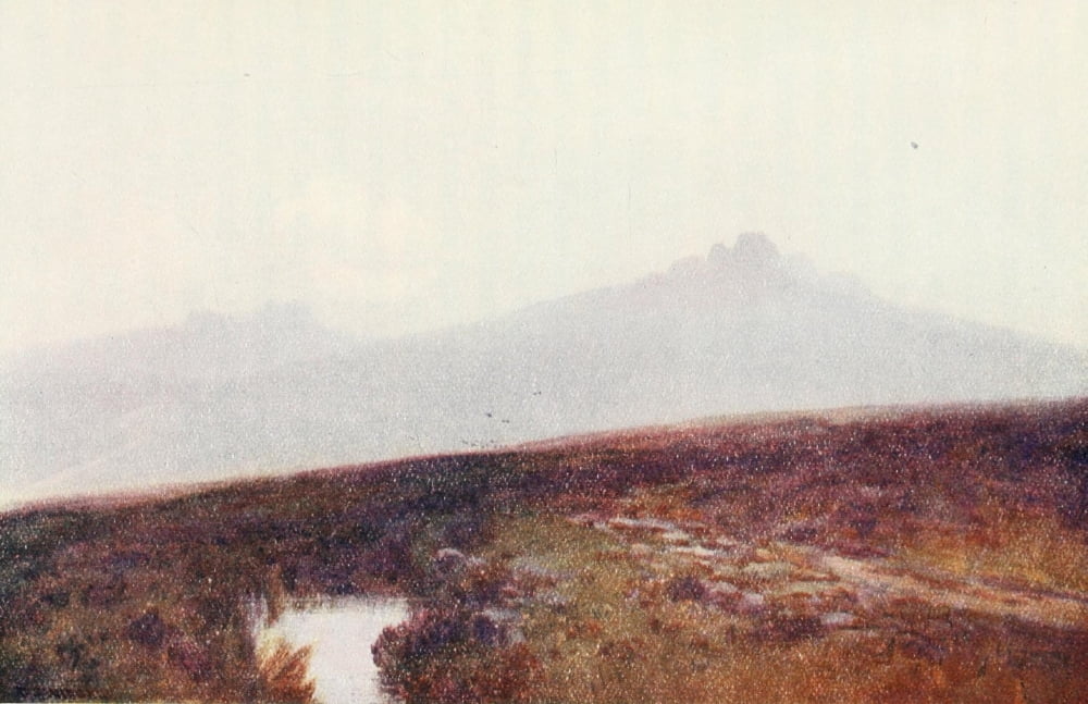 Posterazzi Torquay 1920 Hey Tor Dartmoor Canvas Art - Frederick J Widgery (24 x 36)