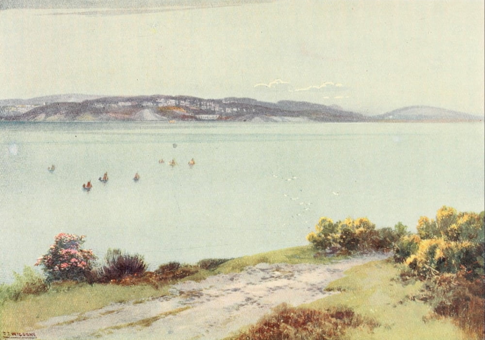 Posterazzi Torquay 1920 Torquay from West Brixham Canvas Art - Frederick J Widgery (24 x 36)