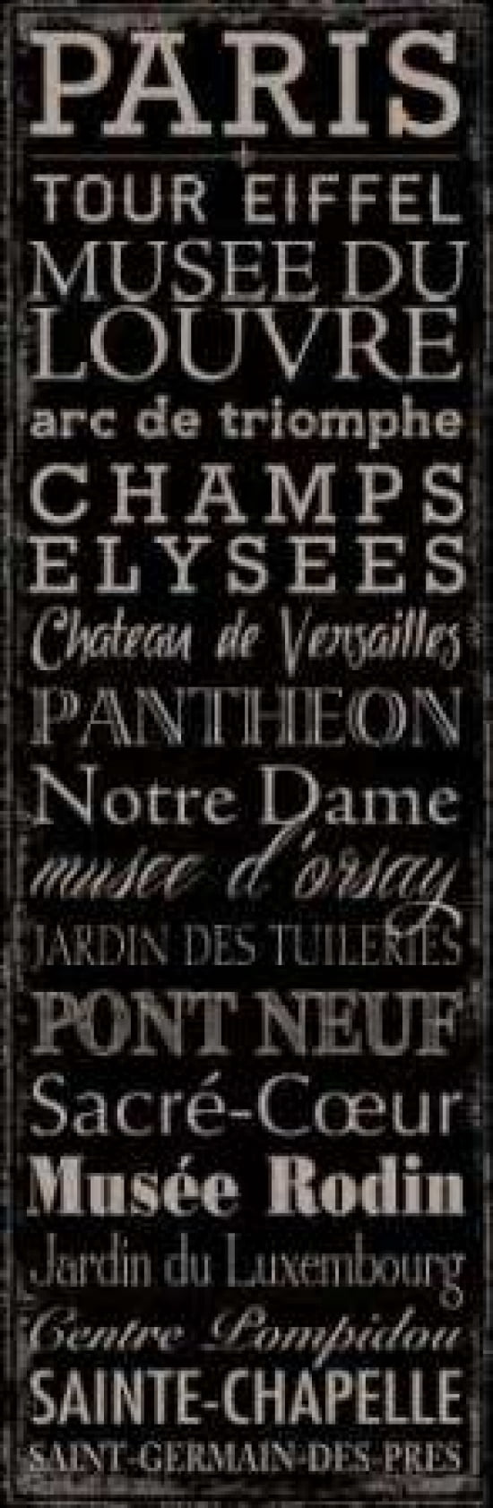 Posterazzi Tour Eiffel Canvas Art - Stephanie Marrott (12 x 36)