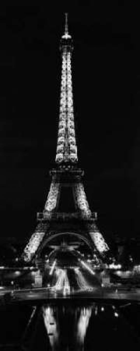 Posterazzi Tour Eiffel la Nuit Canvas Art - Alan Blaustein (24 x 48)