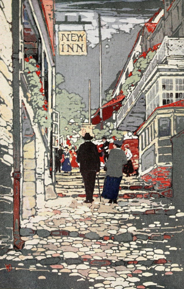 Posterazzi Touring Great Britain 1920 Clovelly Devon Canvas Art - Unknown (24 x 36)