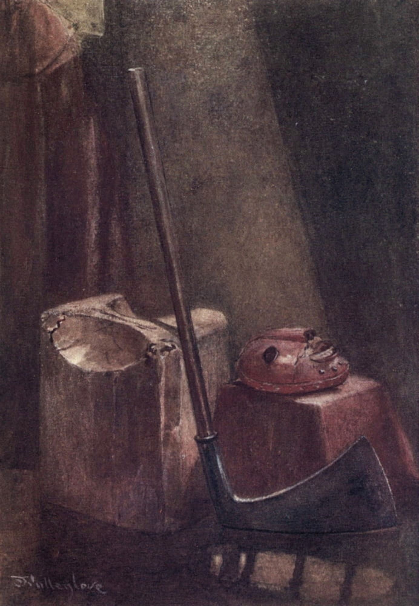 Posterazzi Tower of London 1908 Block axe & executioners mask Canvas Art - John Fulleylove (24 x 36)