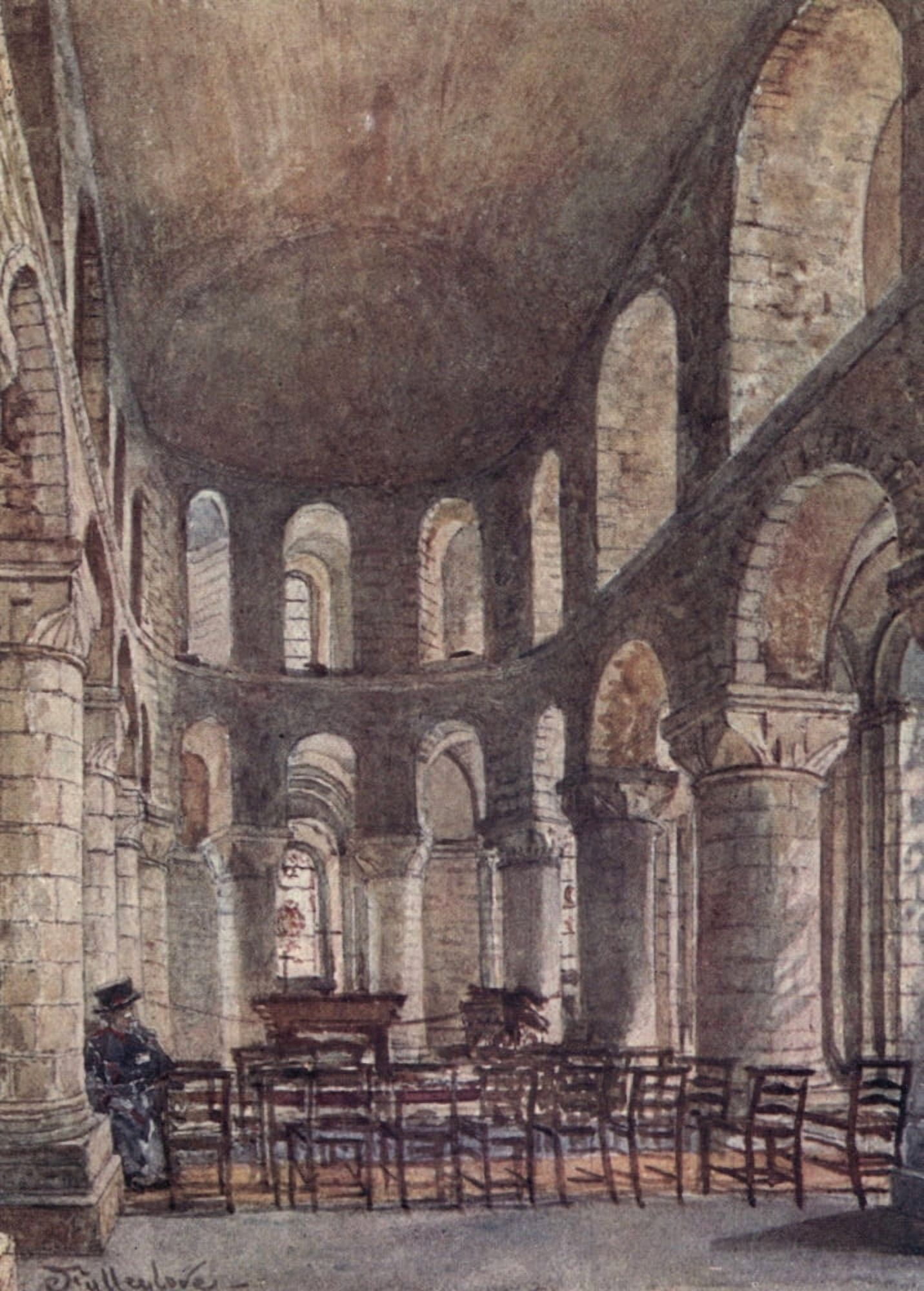 Posterazzi Tower of London 1908 St Johns Chapel Canvas Art - John Fulleylove (24 x 36)
