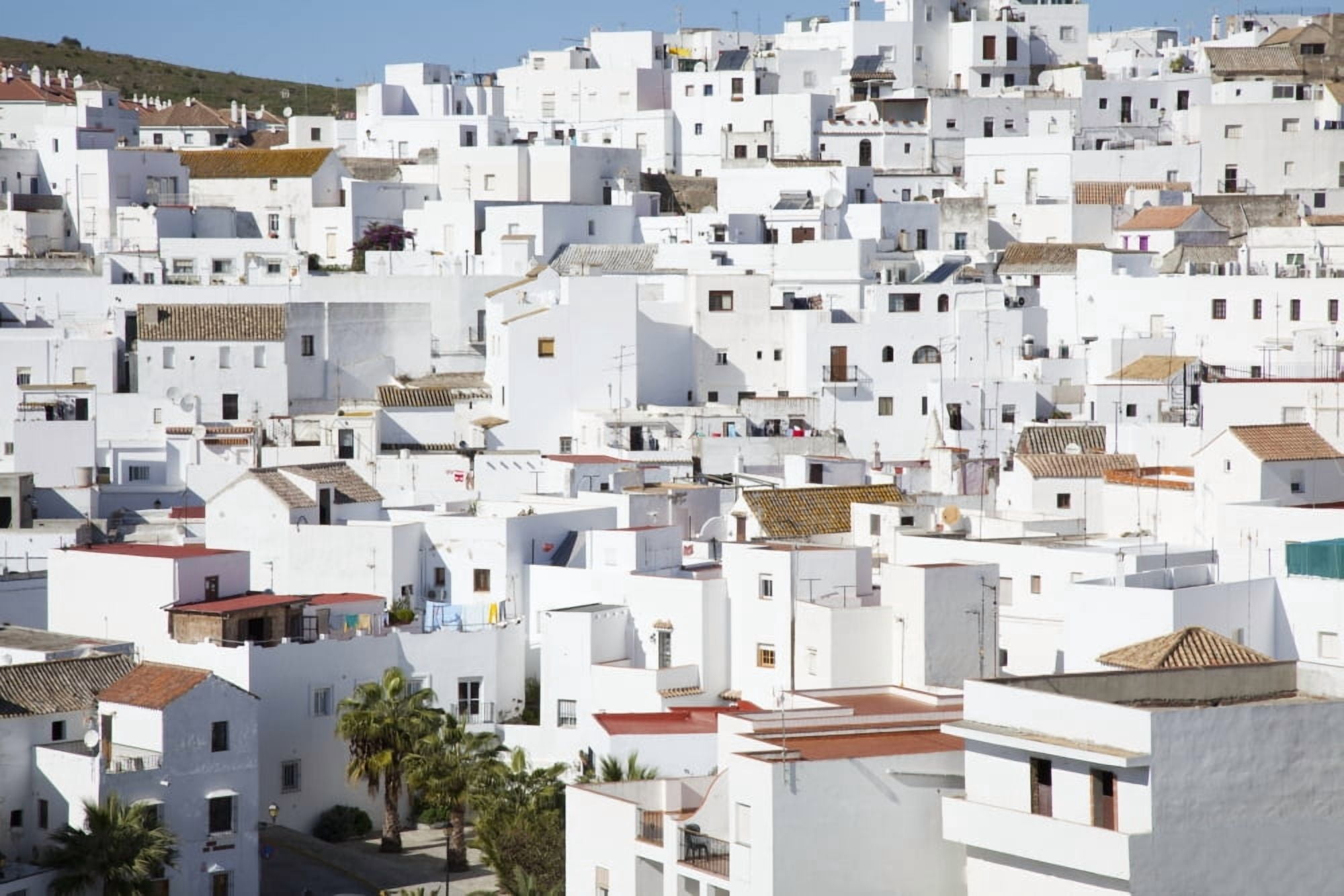 Posterazzi Town Buildings Vejer De La Frontera Spain Canvas Art - Peter Zoeller Design Pics (38 x 24)