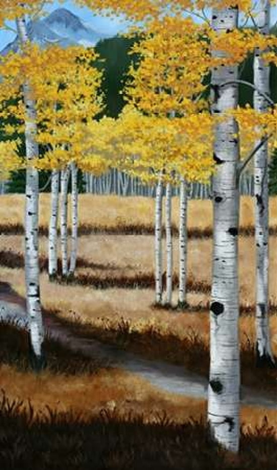Posterazzi Trail into the Aspens II Canvas Art - Julie Peterson (24 x 36)