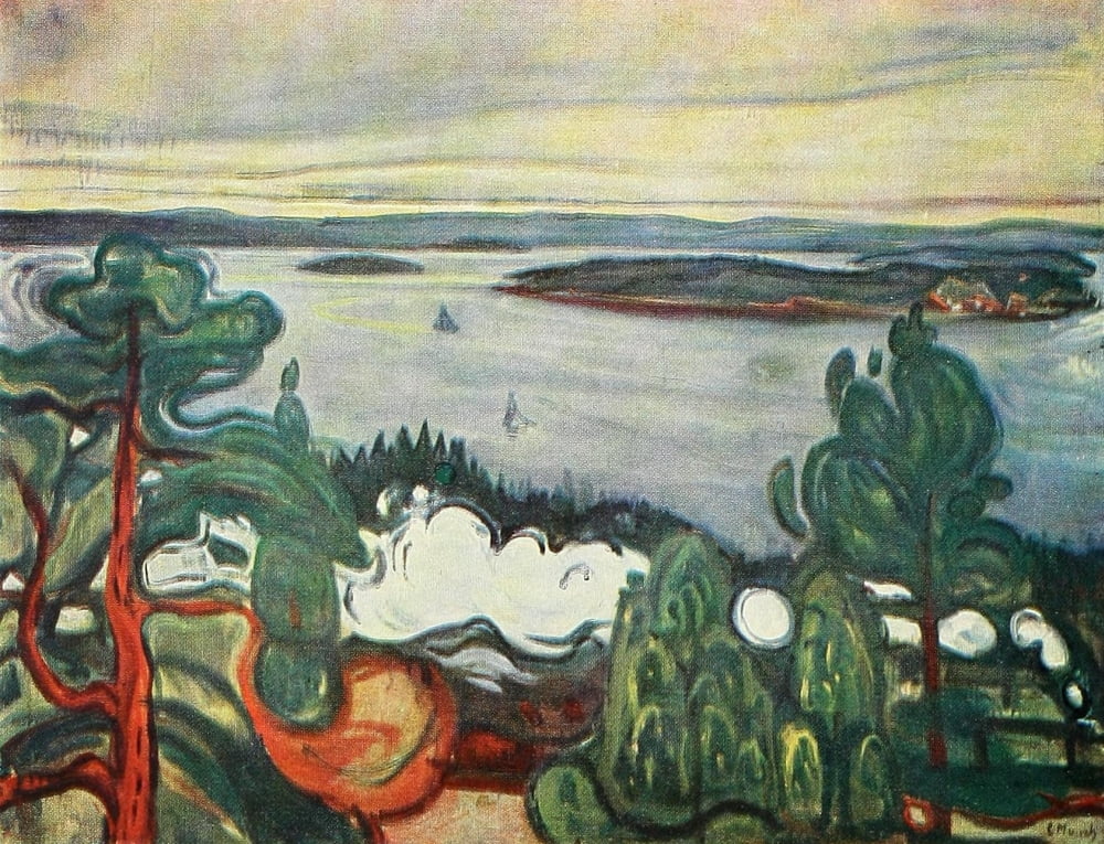 Posterazzi Train smoke c1900 Canvas Art - Edvard Munch (24 x 36)