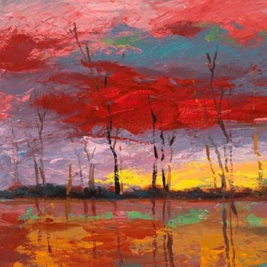 Posterazzi Tramonto sul bosco I Canvas Art - Lucas (24 x 24)