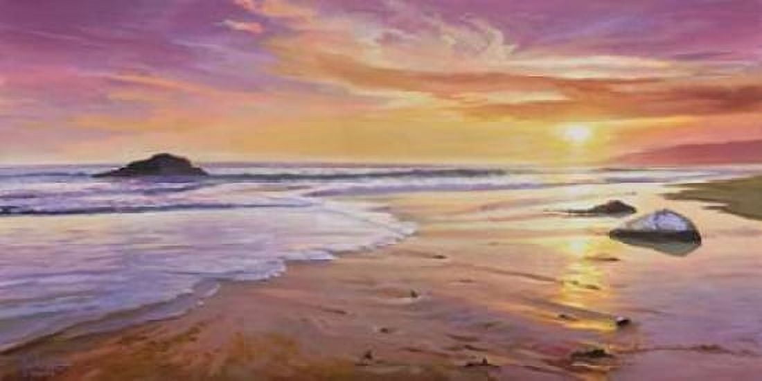 Posterazzi Tramonto sul mare Canvas Art - Adriano Galasso (24 x 48)