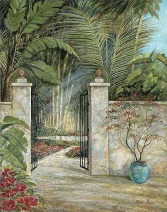 Posterazzi Tranquil Garden I Canvas Art - Ruane Manning (22 x 28)