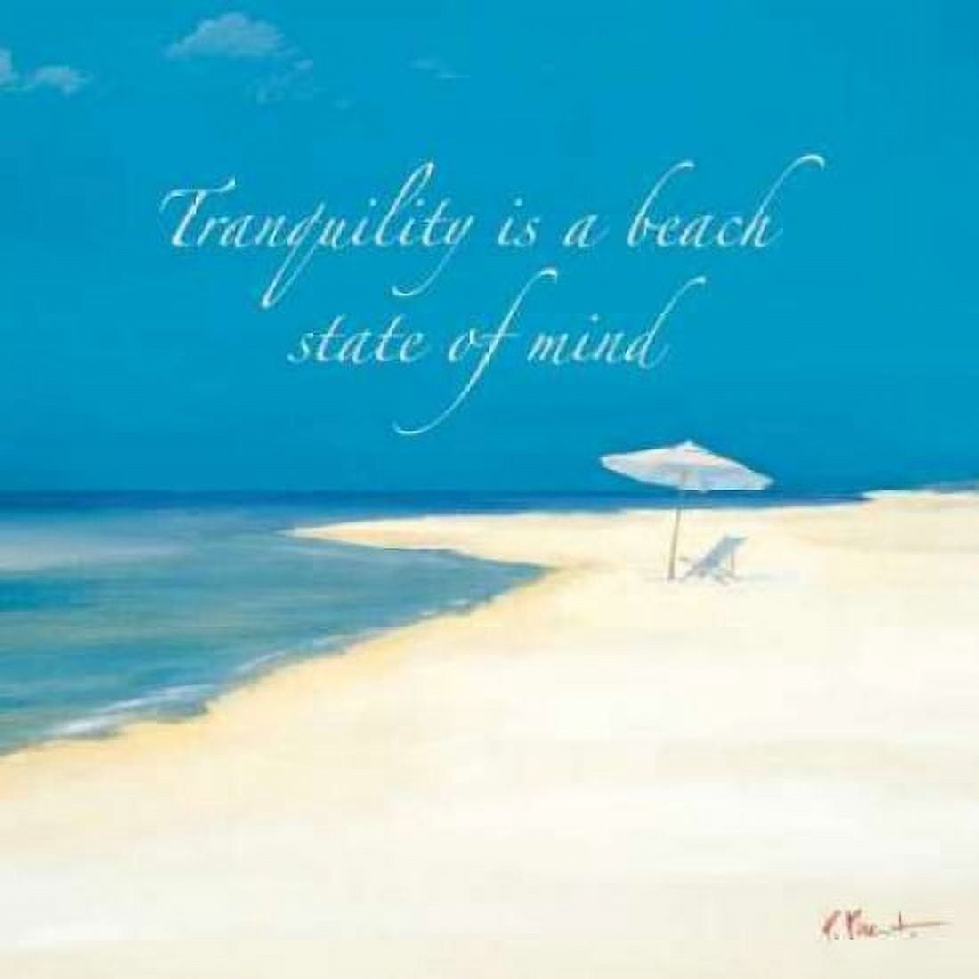 Posterazzi Tranquility Sentiment Canvas Art - Paul Brent (24 x 24)