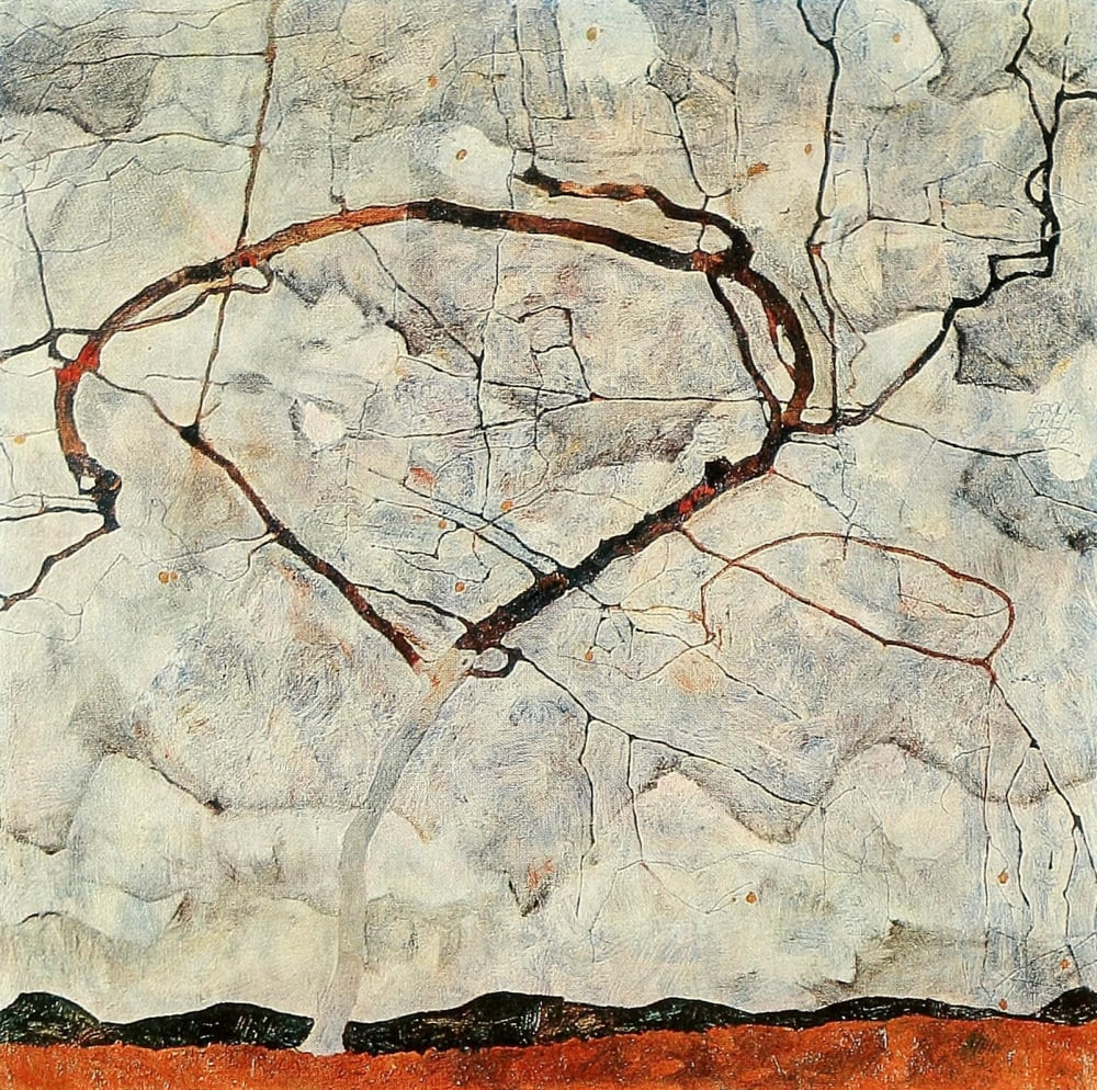 Posterazzi Tree in an Autumn Breeze 1912 Canvas Art - Egon Schiele (24 x 36)