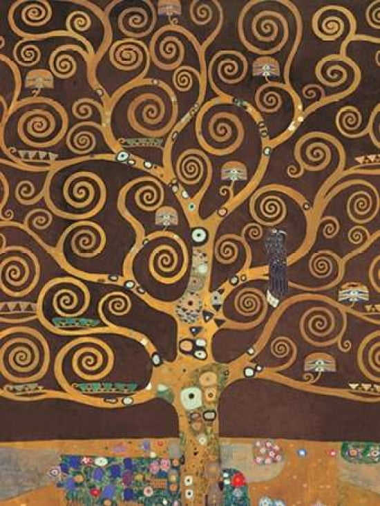 Posterazzi Tree of Life-Brown Variation Canvas Art - Gustav Klimt (22 x 28)