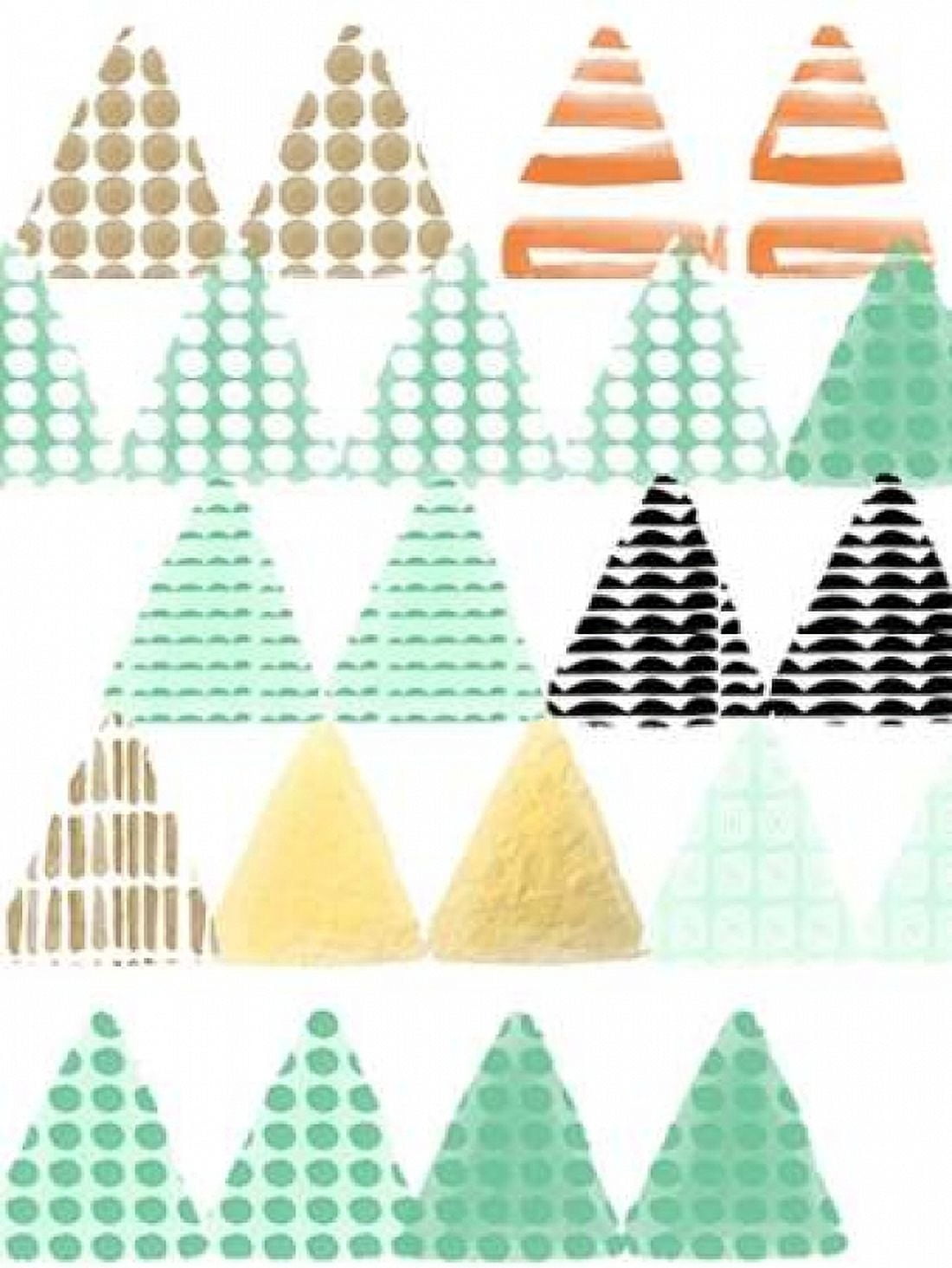 Posterazzi Triangle Pattern Print Canvas Art - Linda Woods (18 x 24)