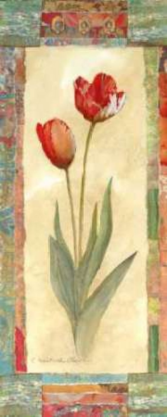 Posterazzi Tulip Montage Canvas Art - Charlene Olson (24 x 48)