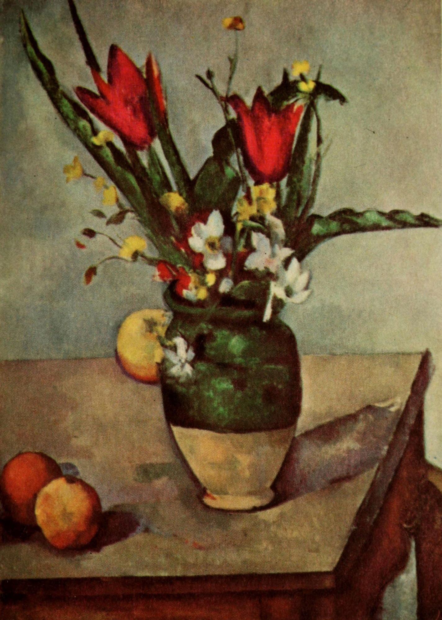 Posterazzi Tulips & Apples Canvas Art - Paul Czanne (24 x 36)