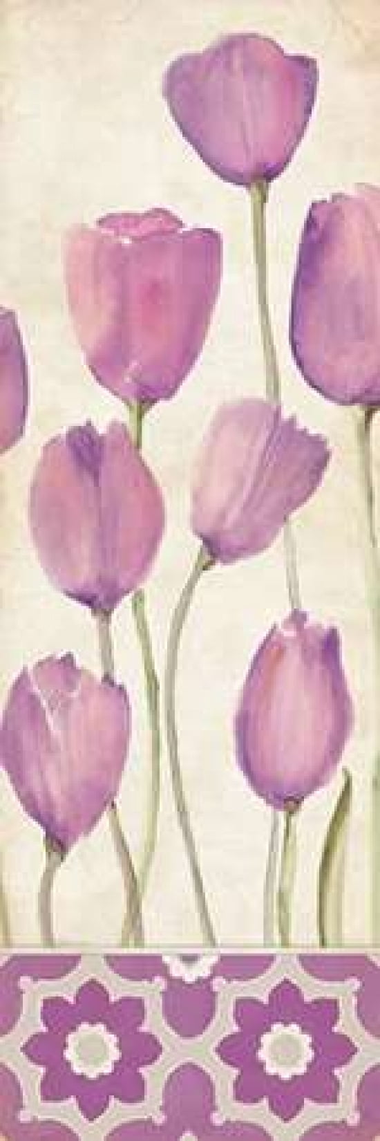 Posterazzi Tulips In Purple Canvas Art - Stephanie Marrott (8 x 24)
