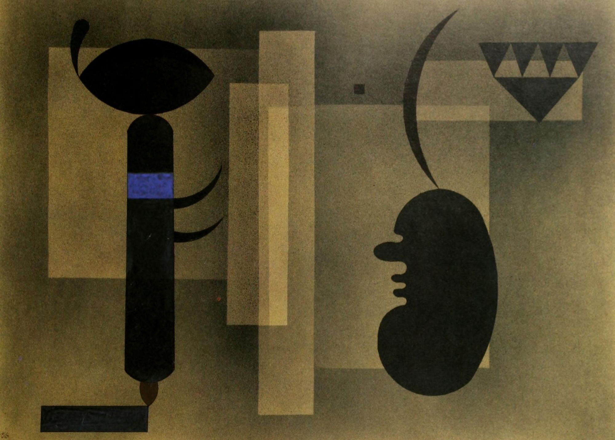 Posterazzi Turbid Location 1933 Canvas Art - Wassily Kandinsky (24 x 36)