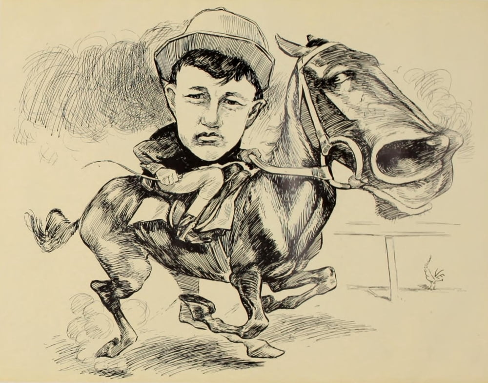Posterazzi Turf in Caricature 1900 ONeil Canvas Art - Jesse Sylvester (1875-1966 Anderson (24 x 36)