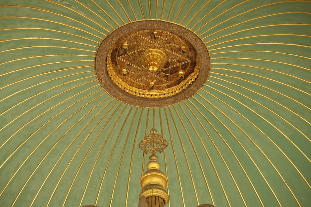 Posterazzi Turkey Detail of ceiling of washing area outside Hagia Sofia Istanbul Canvas Art - Ian Cumming Design Pics (38 x 24)