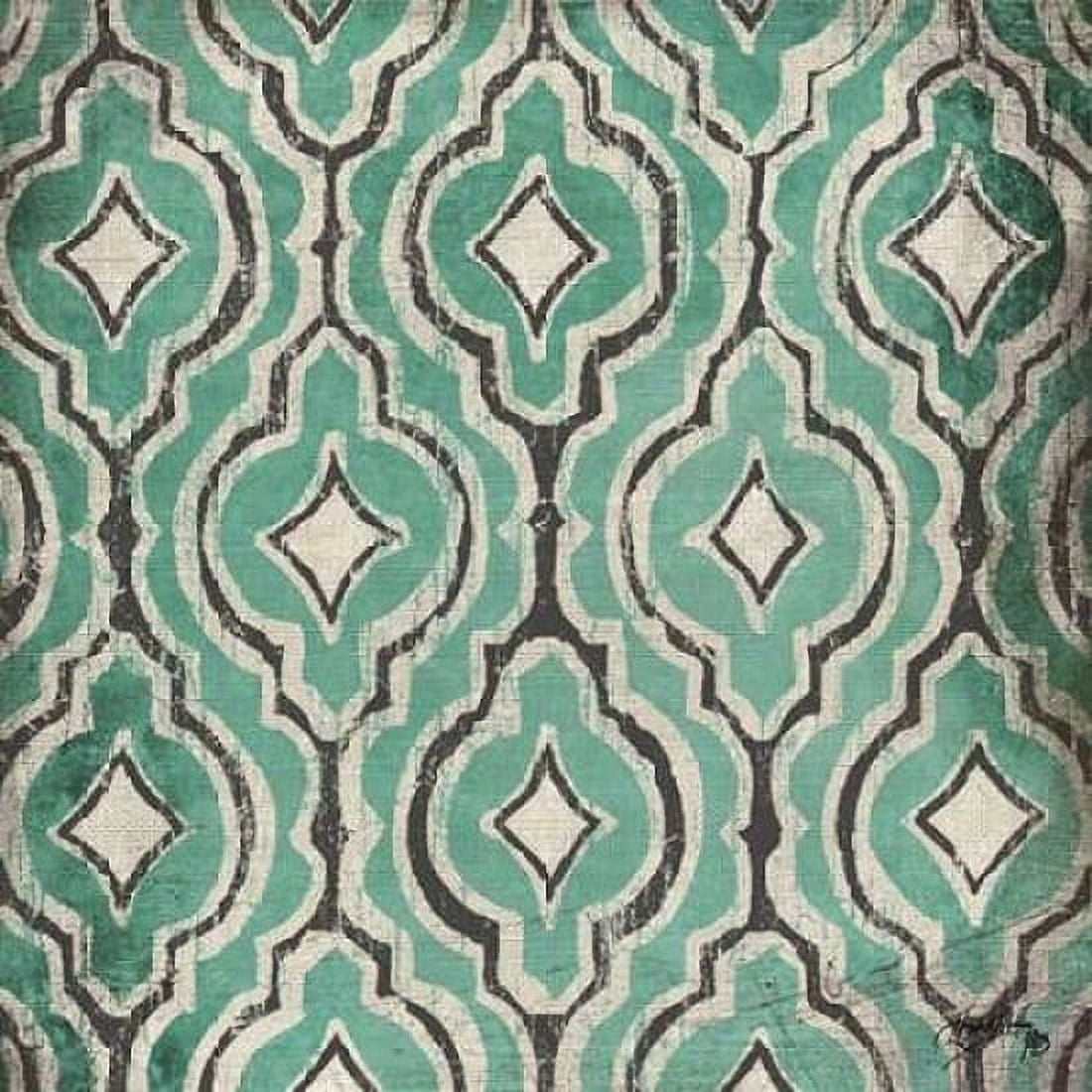 Posterazzi Turquoise Modele II Canvas Art - Elizabeth Medley (24 x 24)