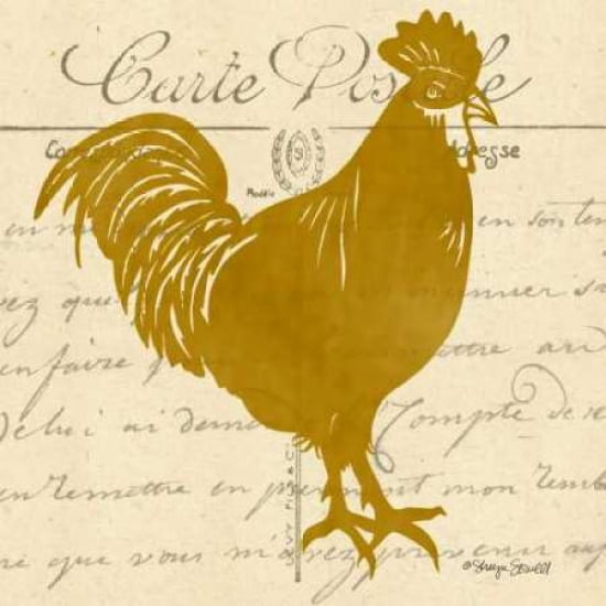 Posterazzi Tuscan Rooster I Canvas Art - Sharyn Sowell (24 x 24)