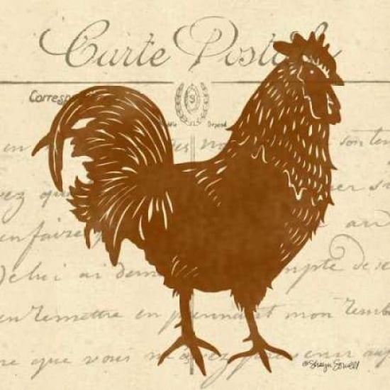Posterazzi Tuscan Rooster IV Canvas Art - Sharyn Sowell (24 x 24)