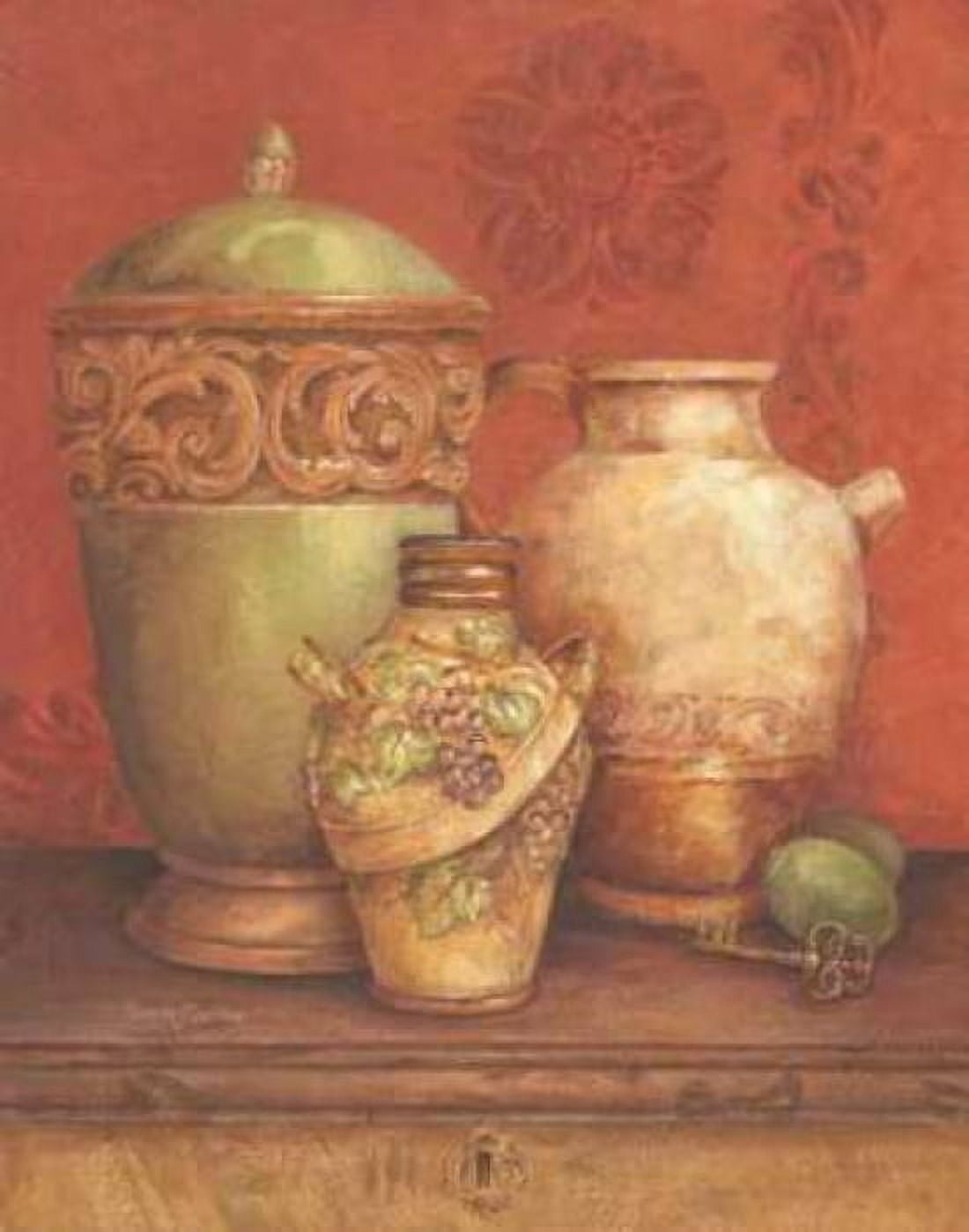 Posterazzi Tuscan Urns I Canvas Art - Pamela Gladding (22 x 28)