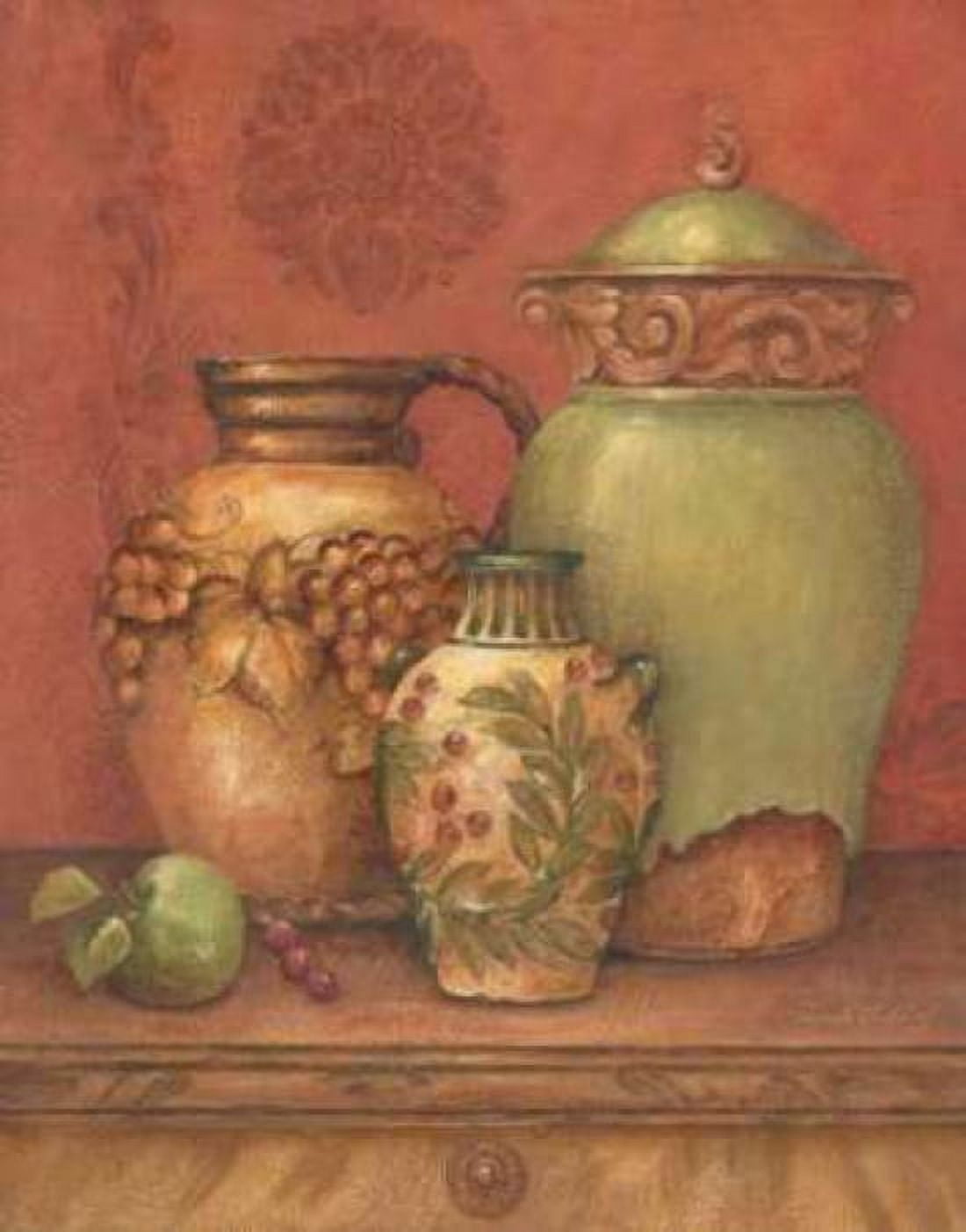 Posterazzi Tuscan Urns II Canvas Art - Pamela Gladding (22 x 28)