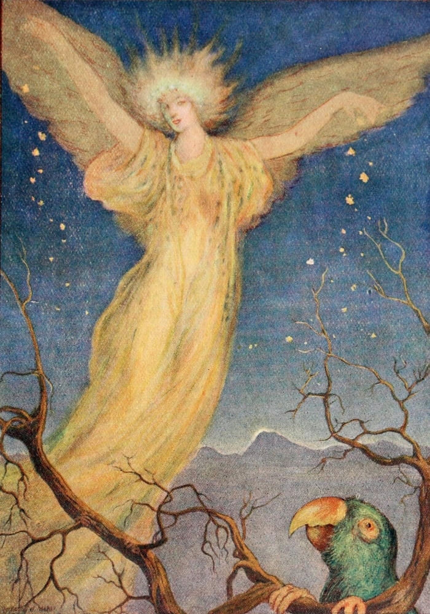 Posterazzi Twenty-two goblins 1917 Thrush became a goddess Canvas Art - Perham Nahl (24 x 36)