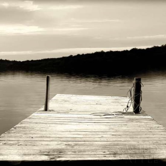 Posterazzi Twilight Dock III Canvas Art - Sue Schlabach (24 x 24)