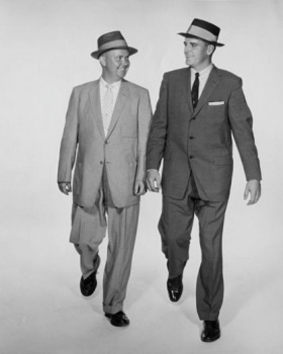 Posterazzi Two businessmen walking side by side Canvas Art -  (24 x 36)