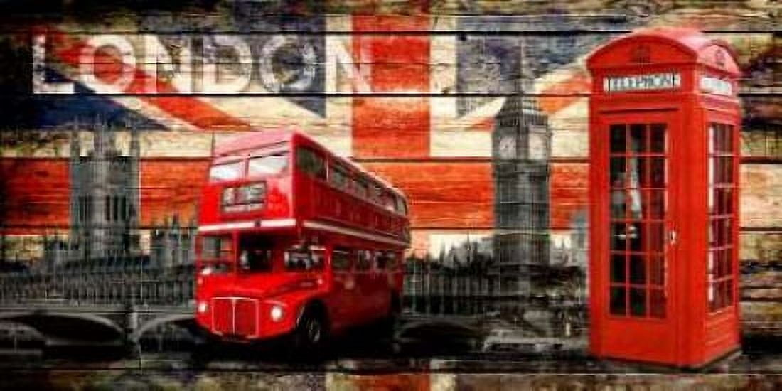 Posterazzi UK Collage 4 Canvas Art - John H Robins (24 x 48)