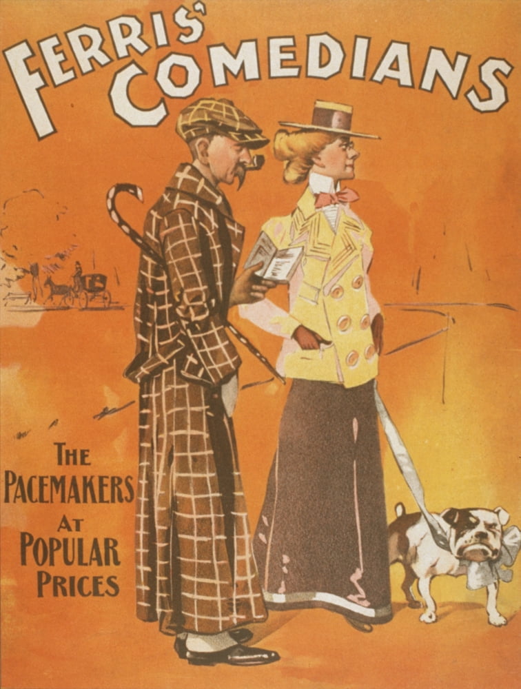 Posterazzi US Printing Co Ferris Comedians c1900 Canvas Art - US Printing Co (24 x 36)