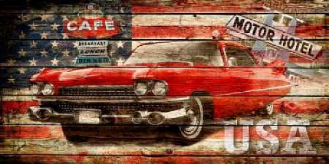 Posterazzi USA Collage 2 Canvas Art - John H Robins (24 x 48)
