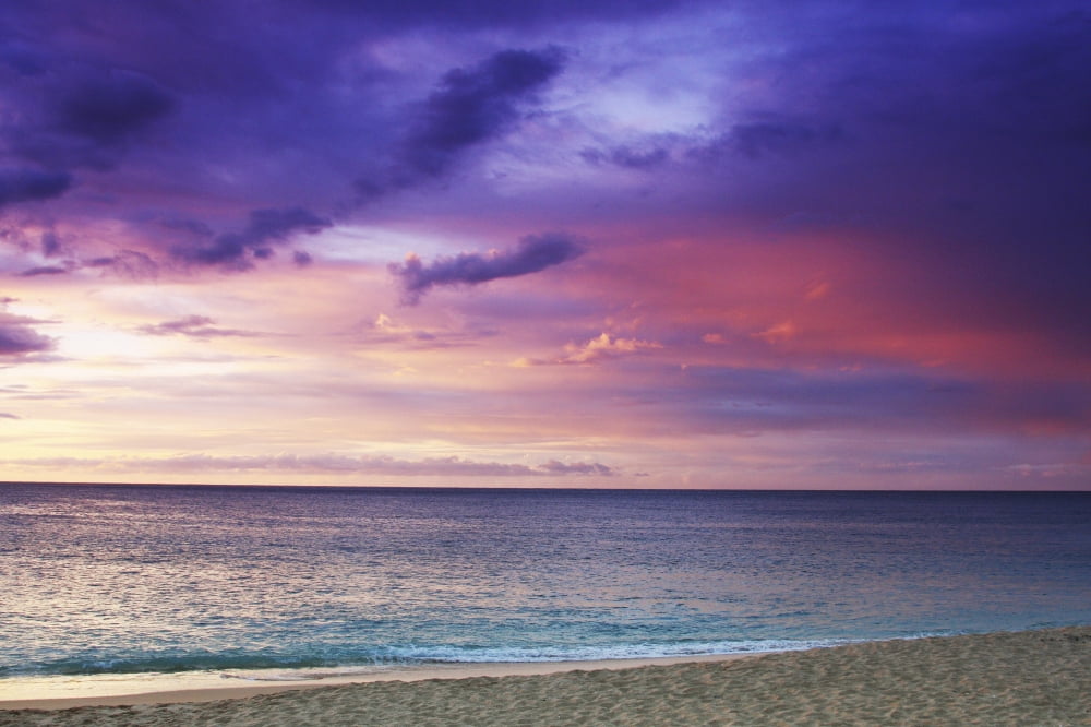 Posterazzi USA Hawaii Oahu Sunset On Beach North Shore Canvas Art - Vince Cavataio Design Pics (36 x 24)