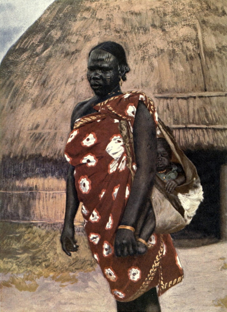 Posterazzi Uganda and its People 1905 Lendu woman Canvas Art - Sir Harry Johnston (24 x 36)